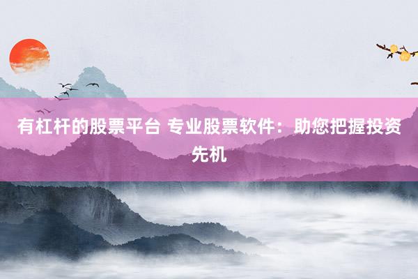 有杠杆的股票平台 专业股票软件：助您把握投资先机