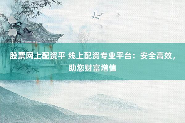 股票网上配资平 线上配资专业平台：安全高效，助您财富增值