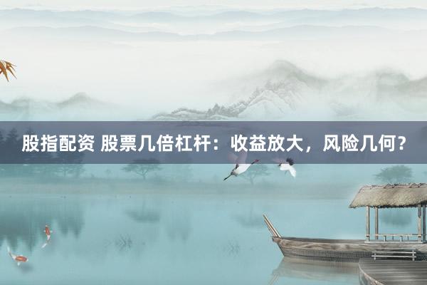 股指配资 股票几倍杠杆：收益放大，风险几何？